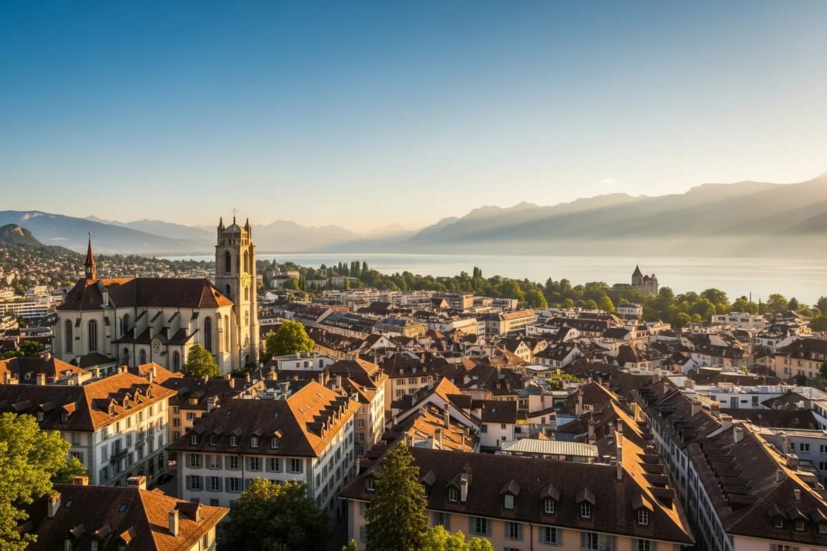 Lausanne et sa Cathédrale Notre-Dame, hub économique de Suisse romande