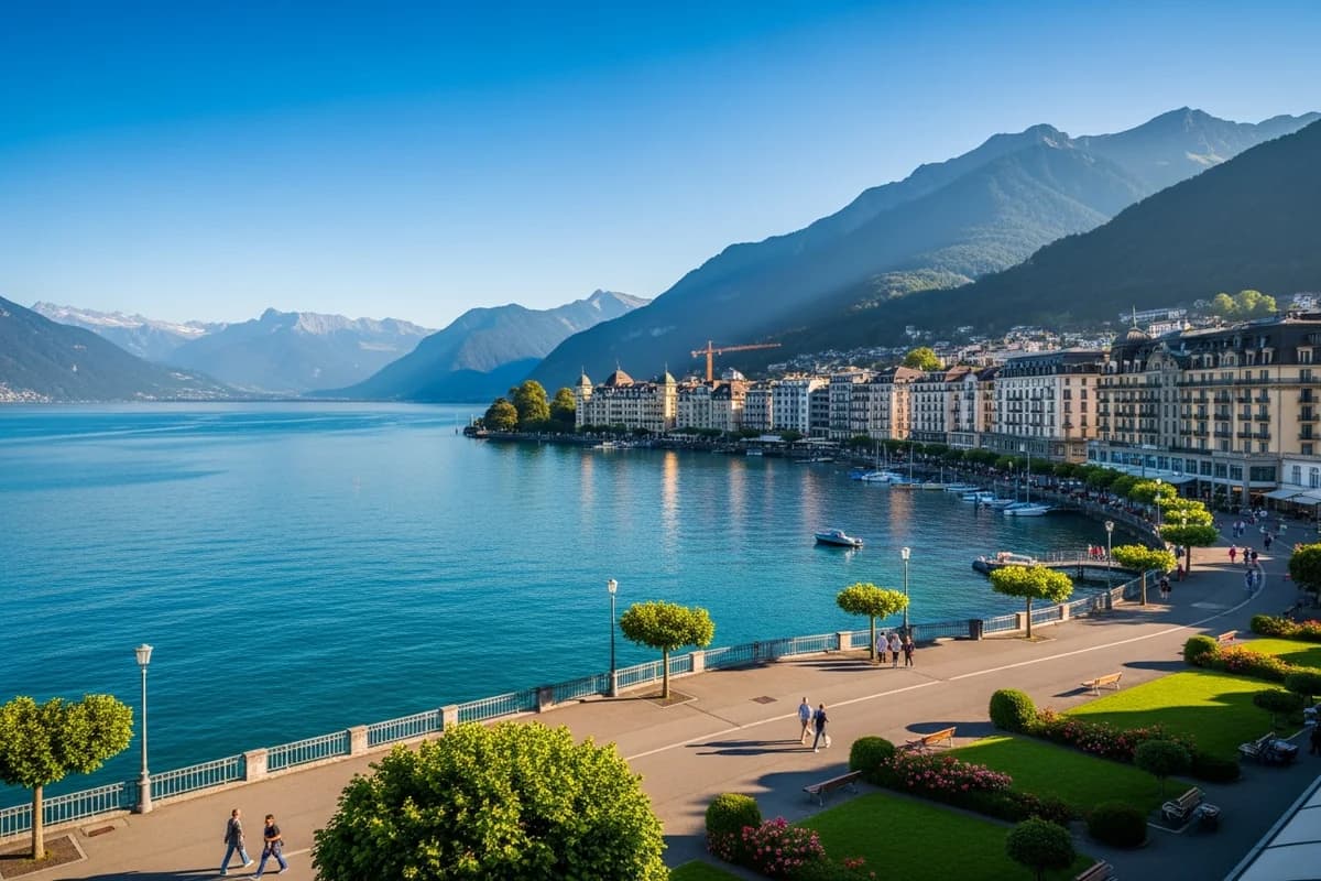 Montreux et ses palaces Belle Époque sur la Riviera vaudoise